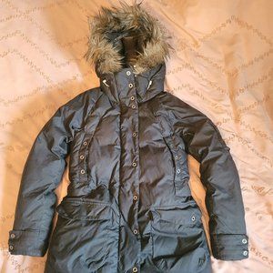 MEC BLACK DOWN FILLED PARKA WITH REMOVABLE FUR